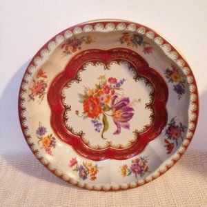 1971 Dahr Decorated Floral Tin Bowl